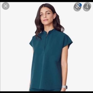 Figs Caribbean Blue Rafaela Scrub Top XXL